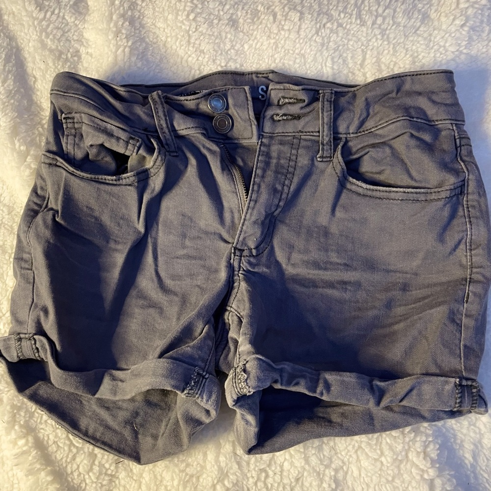 Dark grey midi shorts